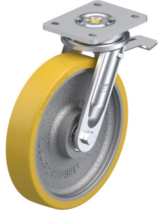 LO-GTH 251K-ST poliuretano ratukas su stabdžiais