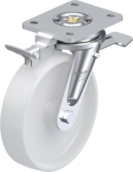 LO-PO 200G-ST-RI4 pasukamas ratukas su stabdžiais