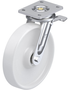 LO-PO 250K-ST pasukamas ratukas su stabdžiais, 250 mm