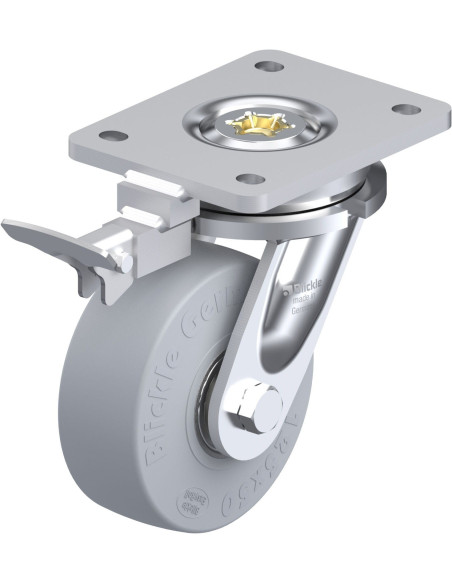 LO-SE 125K-SG-RI4 - 125 mm pasukamas ratukas su stabdžiais