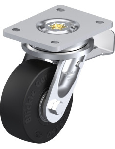 LO-SE 125K-ST pasukamas ratukas su stabdžiais, 125 mm