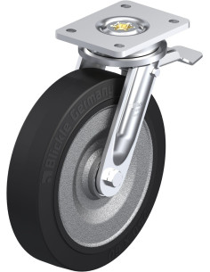 LO-SE 250K-ST pasukamas ratukas su stabdžiais, 250 mm