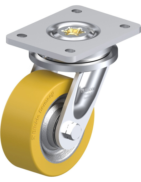 LO-SETH 125K - Pasukamas poliuretano ratukas 125 mm