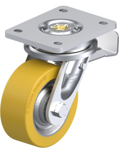 LO-SETH 125K-ST poliuretano ratukas su stabdžiais