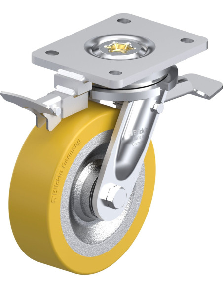 LO-SETH 160K-ST-RI4 - Poliuretano pasukamas ratukas su