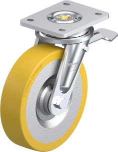 LO-SETH 200K-ST poliuretano ratukas su stabdžiais