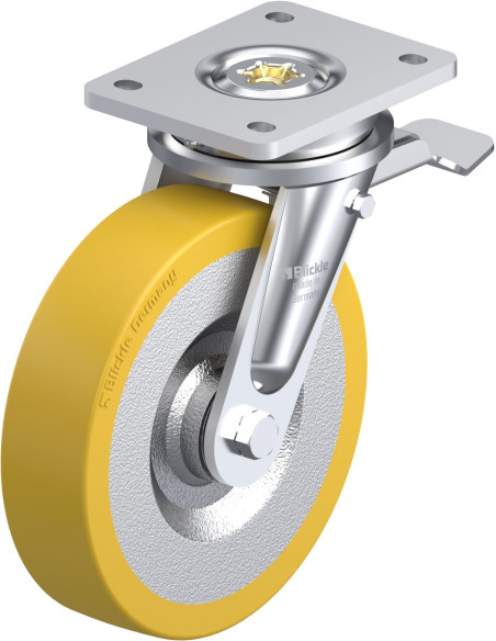 LO-SETH 200K-ST poliuretano ratukas su stabdžiais