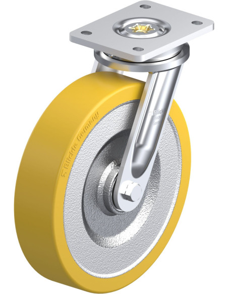 LO-SETH 250K - Poliuretano pasukamas ratukas 250 mm