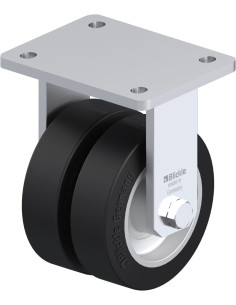 BOD-ALEV 125K dvigubas fiksuotas ratukas su guma