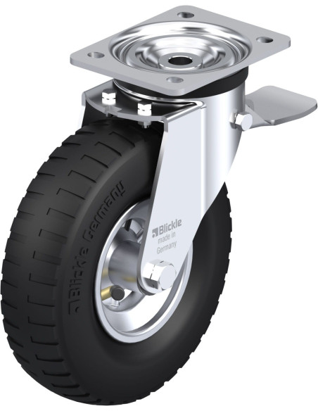 L-P 222R-ST pasukamas pneumatinis ratukas su stabdžiais