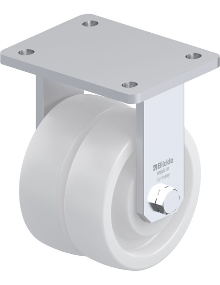 BOD-SPO 125K sintetinis dvigubas fiksuotas ratukas