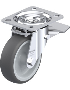 L-PATH 100G-ST poliuretano pasukamas ratukas su stabdžiais