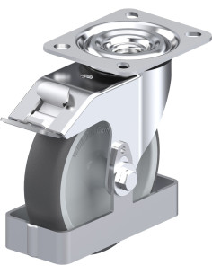 L-PATH 125G-FI-FS poliuretano ratukas su stabdžiais