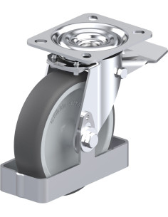 L-PATH 125G-ST-FS poliuretano pasukamas ratukas su