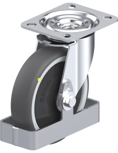 L-PATH 125KF-ELS-FS antistatinis poliuretaninis ratukas