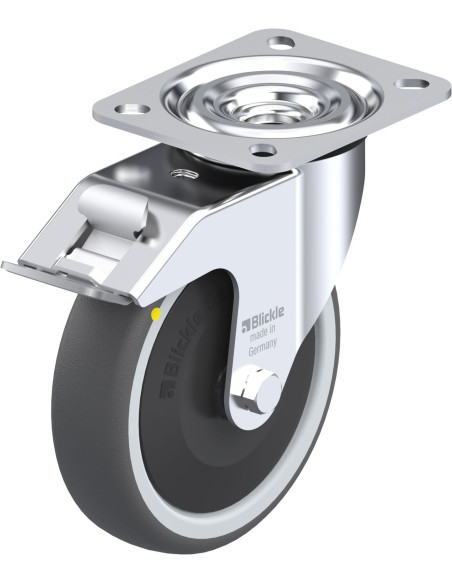 L-PATH 125KF-FI-ELS antistatinis ratukas su stabdžiais