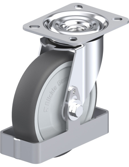 L-PATH 125KF-FS poliuretano pasukamas ratukas 125 mm