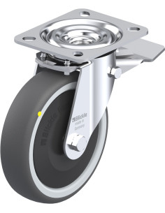 L-PATH 125KF-ST-ELS antistatinis ratukas su stabdžiais