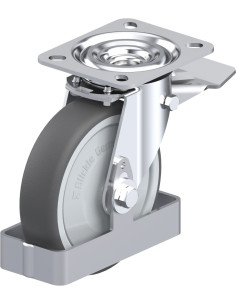 L-PATH 125KF-ST-FS poliuretano pasukamas ratukas su