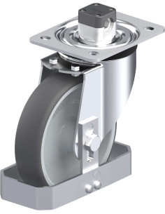 L-PATH 160G-CS11-FS poliuretano ratukas su stabdžiais