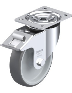 L-PATH 160G-FI poliuretano ratukas su stabdžiais