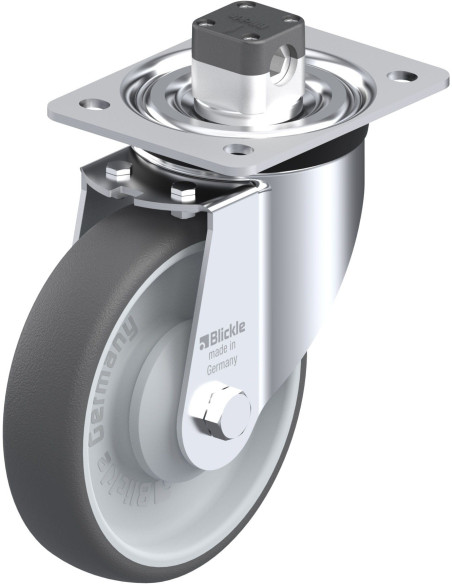 L-PATH 160KA-CS11 poliuretano ratukas su stabdžiais