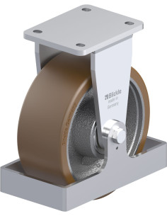 BO-GB 202K-FS poliuretano fiksuotas ratukas 200 mm