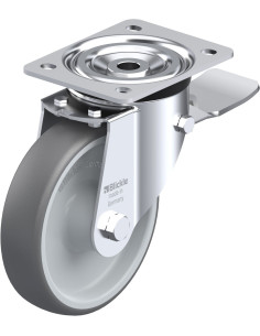 L-PATH 160R-ST poliuretano ratukas su stabdžiais