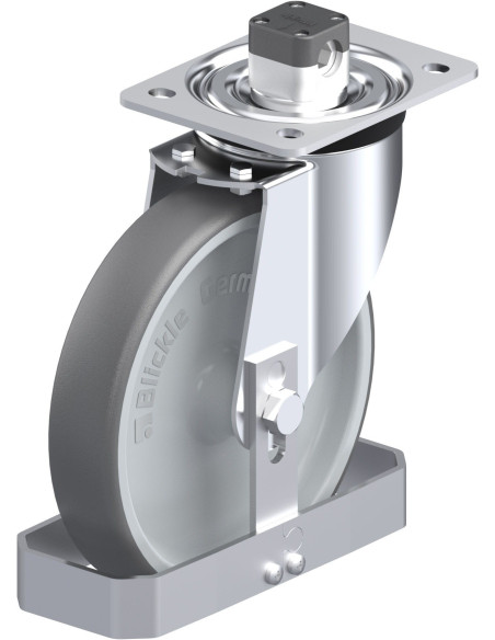 L-PATH 200G-CS11-FS - Poliuretano ratukas su stabdžiais