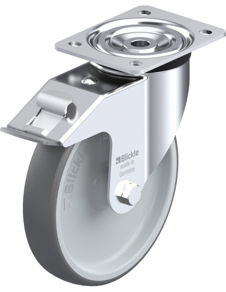 L-PATH 200G-FI poliuretano ratukas su stabdžiais