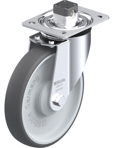 Pasukamas poliuretano ratukas su stabdžiais L-PATH