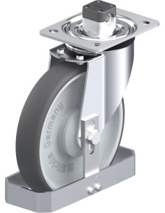 L-PATH 200KA-CS11-FS poliuretano ratukas su stabdžiais