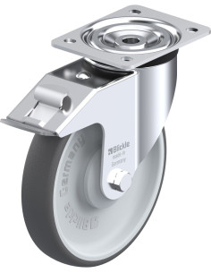 L-PATH 200KA-FI poliuretano ratukas su stabdžiais