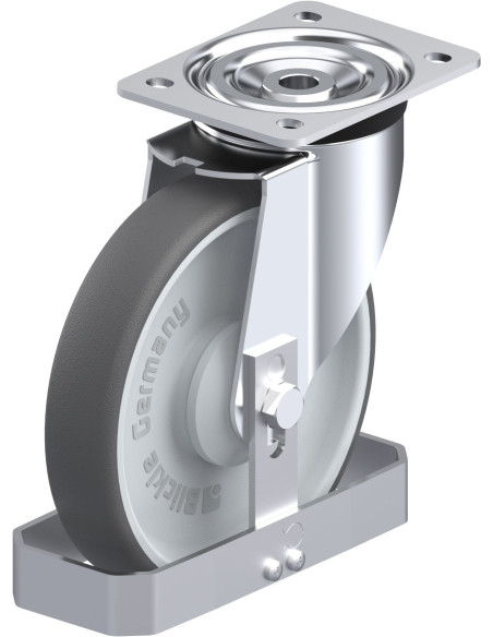 L-PATH 200KA-FS poliuretano pasukamas ratukas 200 mm