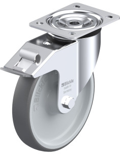 L-PATH 200R-FI poliuretano pasukamas ratukas su stabdžiais