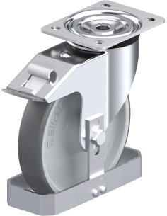 L-PATH 200R-FI-FS poliuretano pasukamas ratukas su