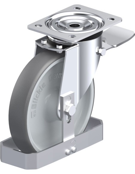 L-PATH 200R-ST-FS poliuretano ratukas su stabdžiais