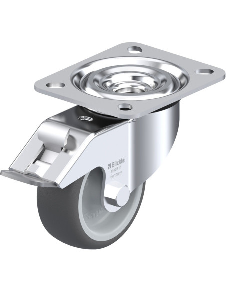 L-PATH 80G-FI poliuretano ratukas su stabdžiais