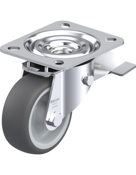 L-PATH 80G-ST poliuretano ratukas su stabdžiais