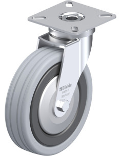 LPA-VPA 100K-FA pasukamas ratukas, 100 mm, guma, 70 kg