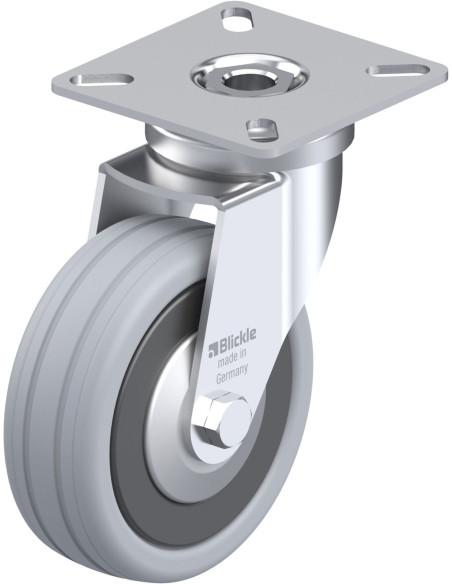 LPA-VPA 75K-FA pasukamas ratukas su guma, 75 mm