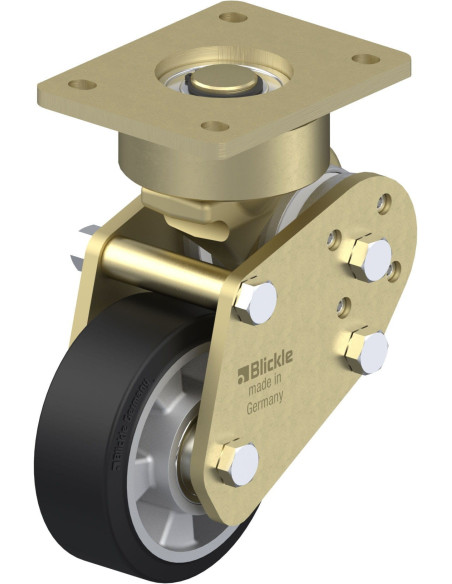 LPFE-ALEV 127K Spyruoklinis pasukamas ratukas su guma