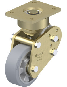 LPFE-ALEV 127K-SG - Spyruoklinis pasukamas ratukas su guma