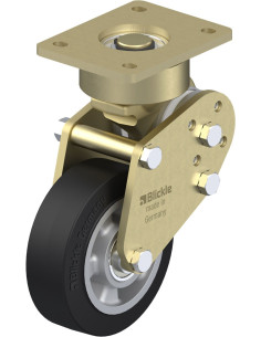 LPFE-ALEV 150K spyruoklinis pasukamas ratukas su guminiais