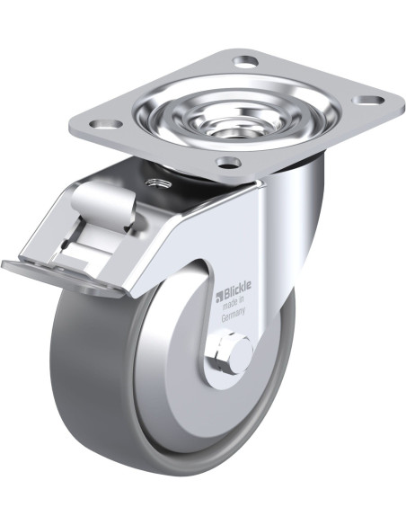 L-PO 100G-FI-ELS-FA antistatinis ratukas su stabdžiais