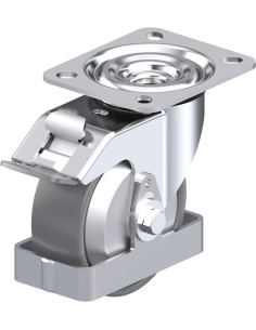 Antistatinis pasukamas ratukas su stabdžiais L-PO