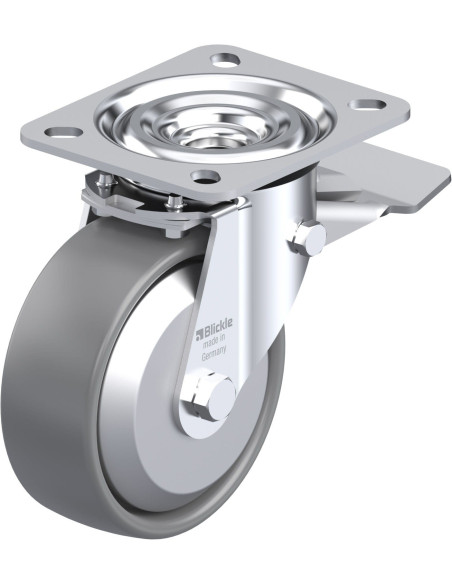 L-PO 100G-ST-ELS-FA antistatinis ratukas su stabdžiais