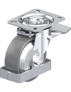 Antistatinis ratukas su stabdžiais L-PO 100G-ST-ELS-FA-FS