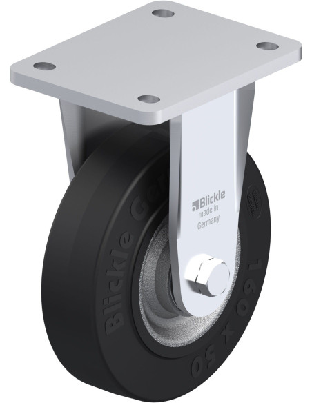 BO-SE 160K fiksuotas ratukas dengtas guma