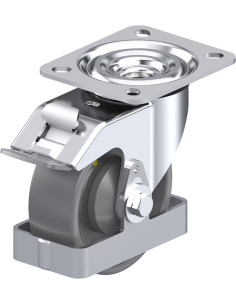 Antistatinis pasukamas ratukas su stabdžiais L-PO